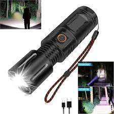 Super Power LED Zoom Torch Light With Power Bank